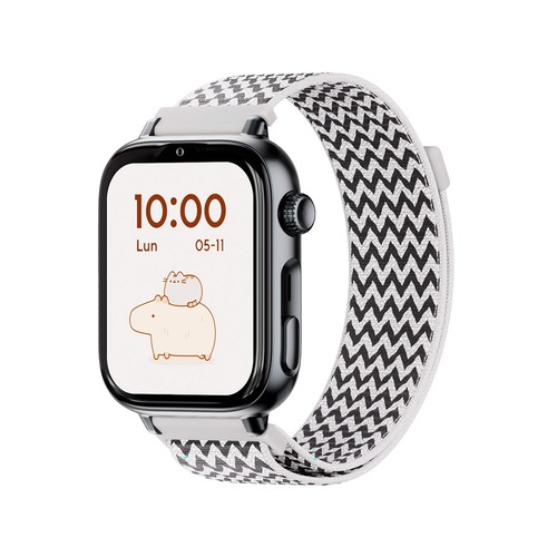 Smartwatch SAVEFAMILY SaveWatch Plus 2, Esfera Negra, Correa de Tela ZigZag".