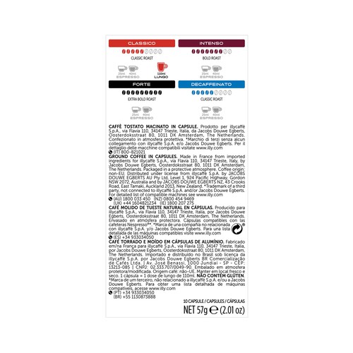 ILLY Café Clássico Lungo ILLY 10 uds. 57 g.