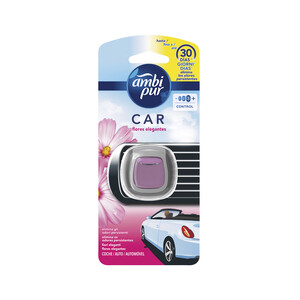 Ambientador de coche para rejilla de ventilación con a olor a brisa floral AMBIPUR CAR 