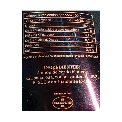 MAGNÍFICO Jamón reserva, pieza 6,5 - 7,5 kg.