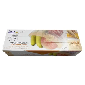 FAMI Bolsas zip para alimentos FAMI 25 uds. 14,5 x 21 cm + 25 uds.. 18 X 27,5 cm