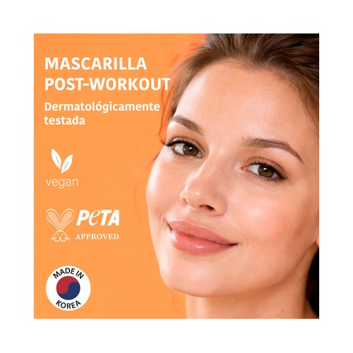 IROHA NATURE Post workout Mascarilla facial purificante con spirulina y ácido Hialurónico.