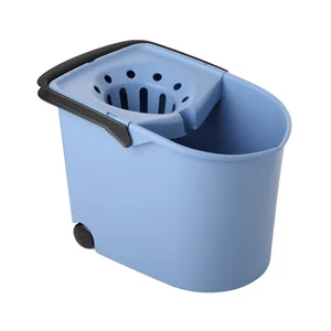 TATAY Cubo escurridor color azul con ruedas 12 l.