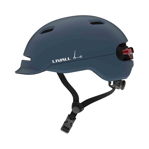 Casco para patinete LIVALL C20 azul, Talla: M, luz trasera, función SOS, advertencia de freno.