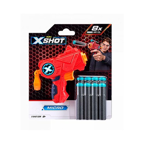 X-SHOT Excel Micro, minilanzador de 4 dardos.