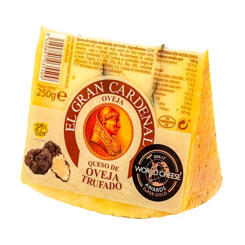 EL GRAN CARDENAL Queso oveja con trufa EL GRAN CARDEANL 250 g.