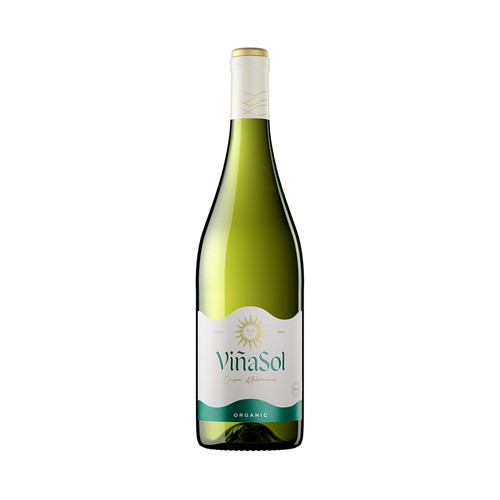 Vino blanco con denominación de origen Penedés VIÑASOL botella de 75 cl.
