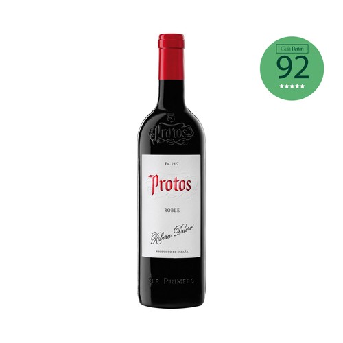 Vino tinto roble con denominación de origen Ribera del Duero PROTOS botella de 75 cl.