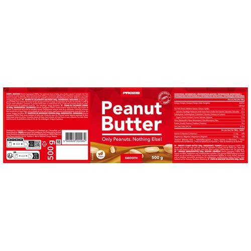 PROZIS Crema de cacahuete PROZIS 500 g.