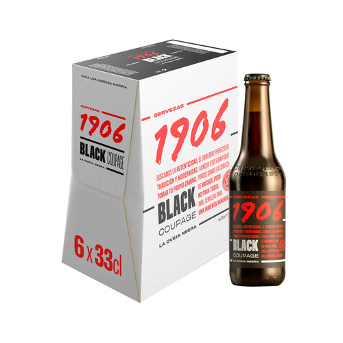 1906 BLACK COUPAGE Cervezas negras extra pack 6 uds. x 33 cl.