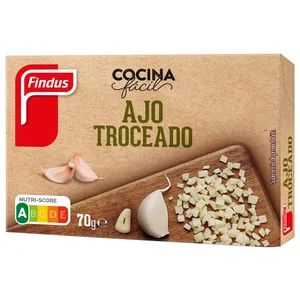 FINDUS Cocina fácil Ajo troceado ultracongelado 70 g.