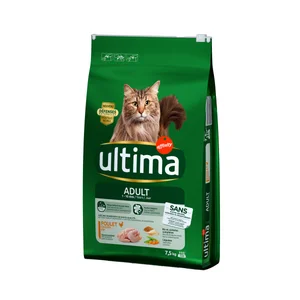 ULTIMA Alimento para gatos adultos, seco de pollo, con arroz y legumbres 7,5 kg.