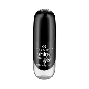 ESSENCEShine last & go! tono 46 Black is back Esmalte de uñas de gel extra brillante de larga duración.