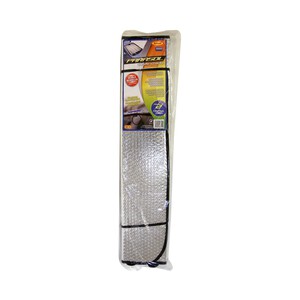 Parasol aluminizado plegable con cortina térmica reflectora y medida de 145x70 centímetros ROLMOVIL.