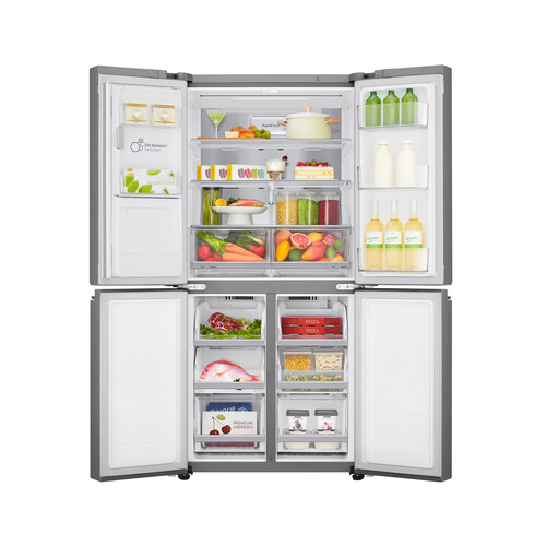 Frigorífico americano LG GML844PZ6F NO FROST, clasificación energética: F, H: 178,7cm, A: 83,6cm, F: 73,5cm, dispensador agua/hielo, capacidad total: 506L.