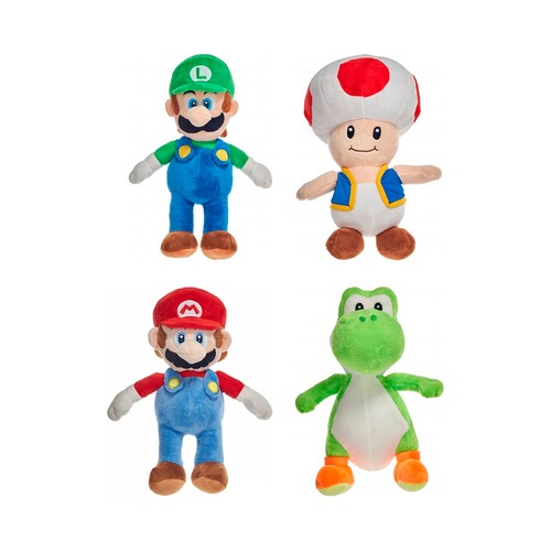 Peluche SUPER MARIO 20cm, material suave, 4 Personajes Disponibles, 