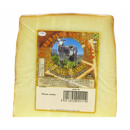 QUESO FLOR VALSEQUILLO Queso mezcla semicurado ahumado 300 g.