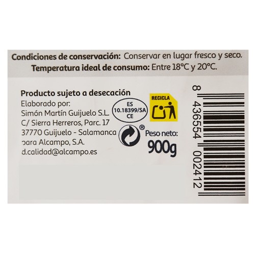 ALCAMPO CULTIVAMOS LO BUENO Lote de embutidos ibéricos lomo cebo (300g.), chorizo cebo (300g.) y salchichón cebo (300g.)