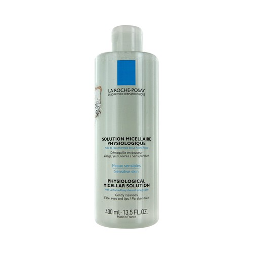 Desmaquillante en solución fisiológica micellar para rostro, ojos y labios , LA ROCHE POSAY 400 ml.