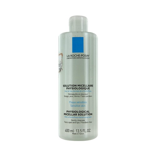 LA ROCHE POSAY Desmaquillante en solución fisiológica micellar para rostro, ojos y labios , LA ROCHE POSAY 400 ml.