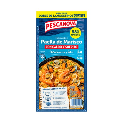 PESCANOVA Preparado de paella de marisco 430 g.