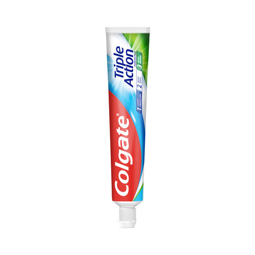 COLGATE Pasta de dientes con flúor, calcio y sabor a menta COLGATE Triple action 75 ml.