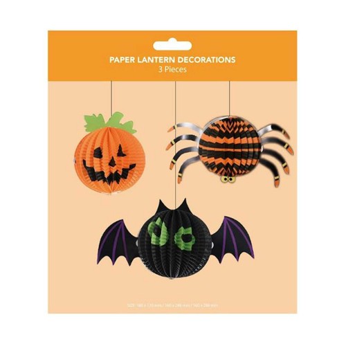 Decorados papel 3 unidades, Halloween. ACTUEL