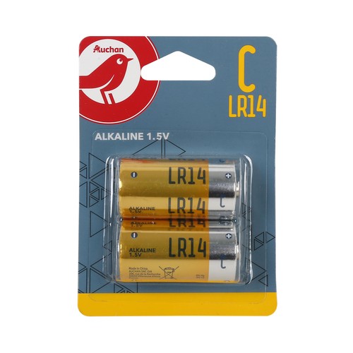 Pack de 2 pilas alcalinas C, LR14, 1,5V, PRODUCTO ALCAMPO xpower.