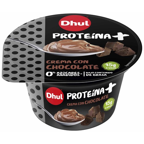 DHUL Postre proteína sabor chocolate sin azúcares añadidos  150 gr.