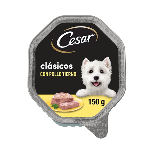 CESAR Comida para perro adulto a base de paté de pollo CESAR 150 gr,