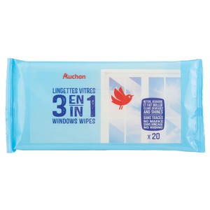 PRODUCTO ALCAMPO Toallitas limpiacristales 20 uds.
