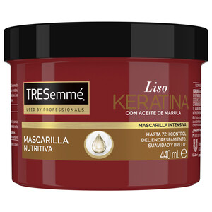 Imagen de TRESEMMÉ Mascarilla nutritiva intensiva para cabellos encrespados y sin brillo TRESEMMÉ Liso keratina 440 ml