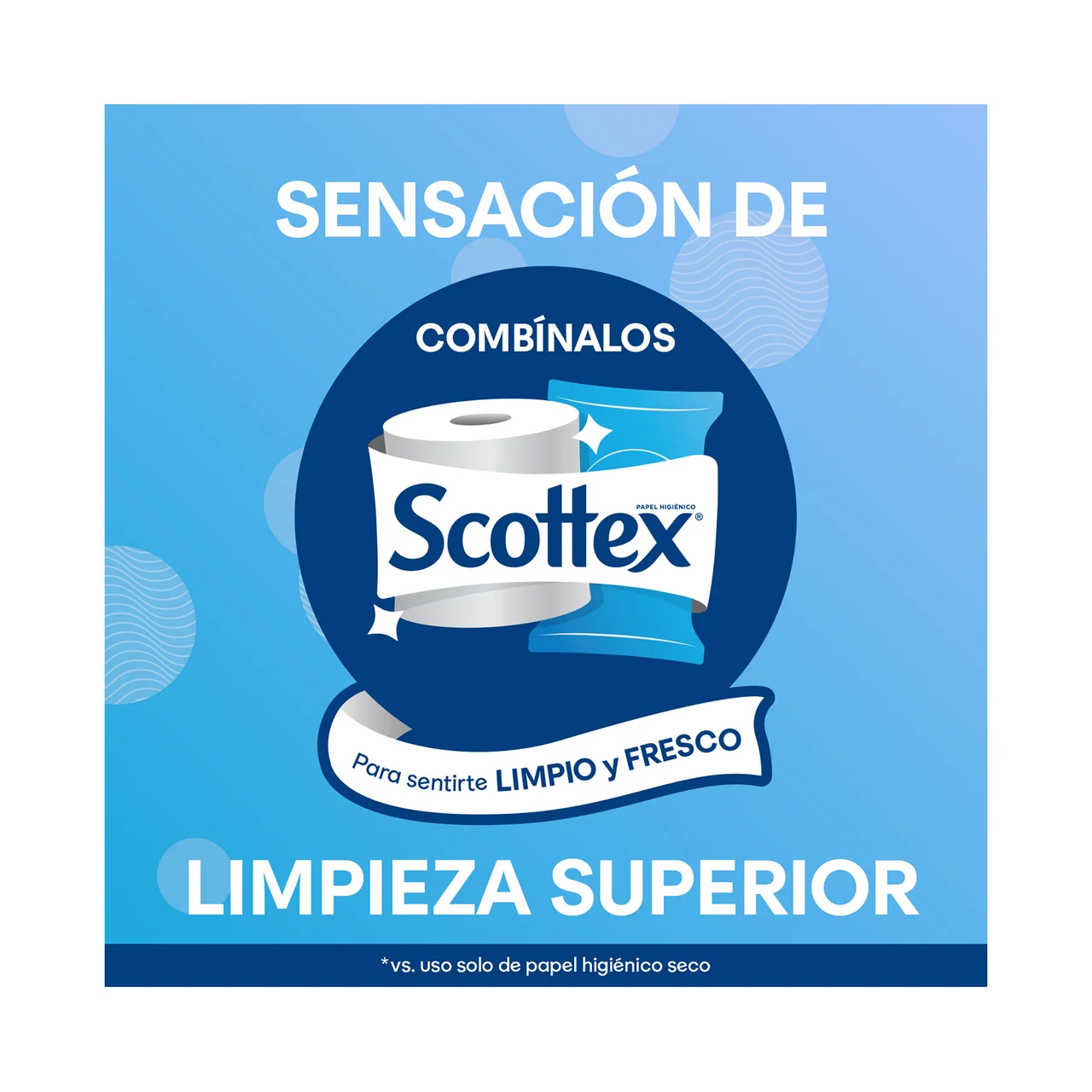 SCOTTEX Fresh Papel higiénico húmedo (toallitas WC), con agua micelar y vitamina E 2 x 74 uds.