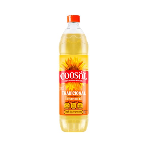 COOSOL Aceite de girasol botella de 1 l.