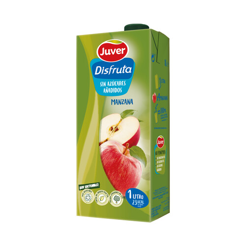 JUVER Néctar sin azúcar añadido de manzana JUVER DISFRUTA 1 l.