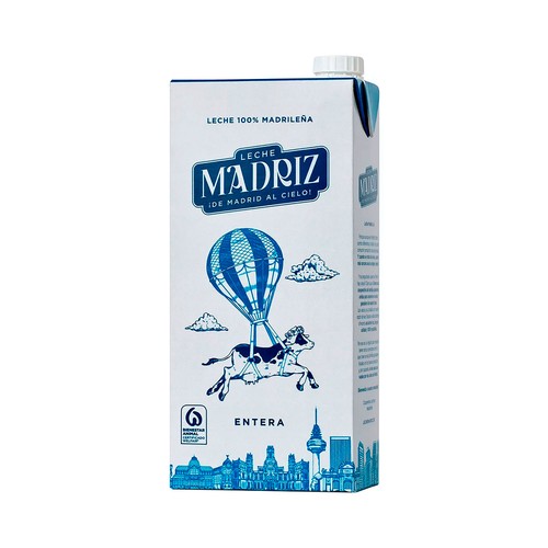 MADRIZ Leche de vaca entera de origen 100% madrileña 6x1 l.