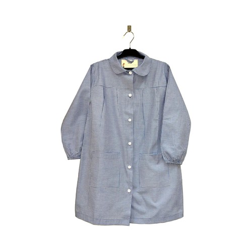 Babi azul de cuadros, talla 2.