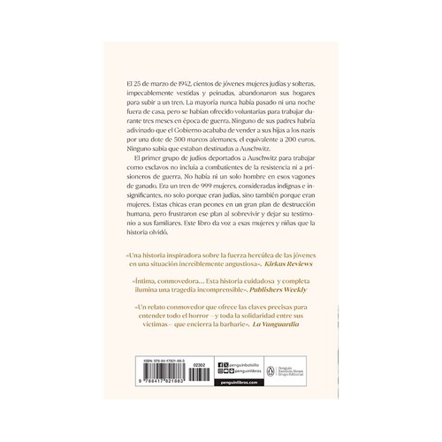Las 999 mujeres de Auschwitz. Dune Heather. ROCA BOLSILLO