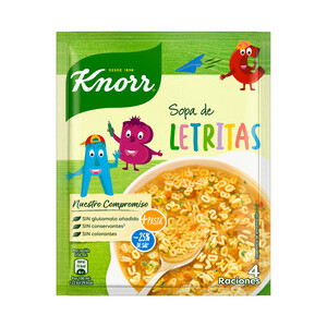 KNORR Sopa de letritas KNORR 82 g.