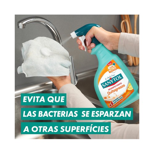 SANYTOL Limpiador de cocinas desinfectante y desengrasante en pistola 750 ml.