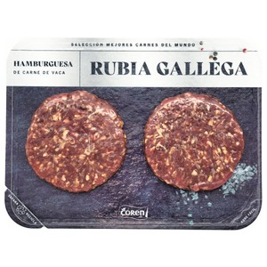 COREN Hamburguesas de vaca rubia gallega 2 x 150 g.
