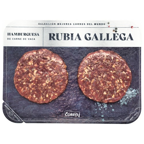 COREN Hamburguesas de vaca rubia gallega 2 x 150 g.