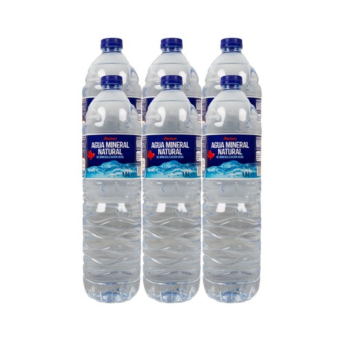 PRODUCTO ALCAMPO Agua mineral pack de 6 uds. x 1,5 l.