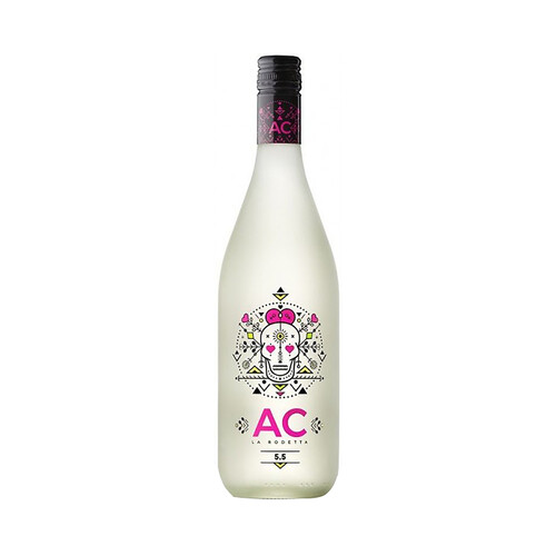 Vino blanco frizzante AC La rodetta botella de 75 cl.