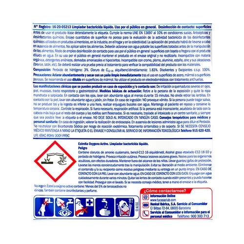 ESTRELLA Limpiador con Oxygeno activo sin lejía 1,10L