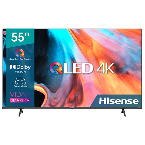 Televisión 139,7 cm (55") QLED HISENSE 55E7HQ 4K, HDR10+, SMART TV, WIFI, BLUETOOTH, TDT HD, USB reproductor, 3HDMI, 60HZ.