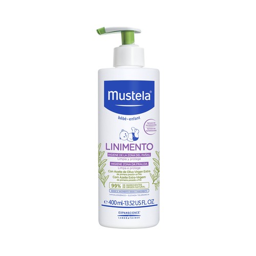 MUSTELA Lilimento para la higiene de la zona del pañal 400 ml.