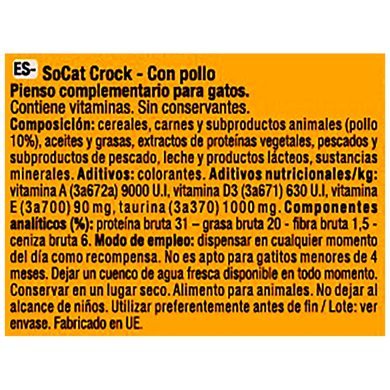 Crock Snack sabor pollo 60 g