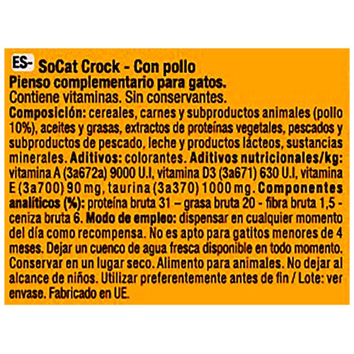 SOCAT Crock Snack sabor pollo 60 g
