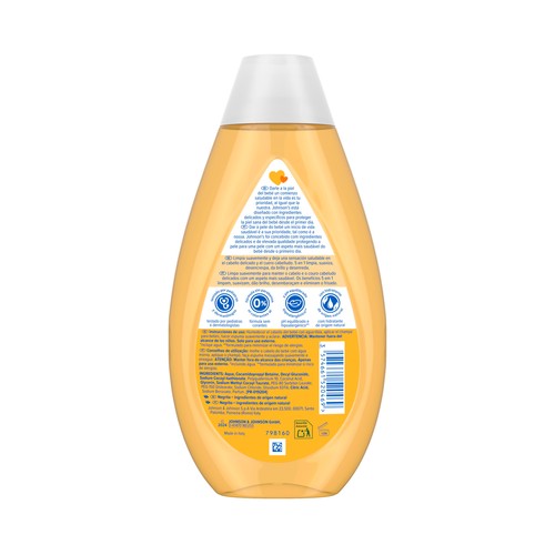 JOHNSON´S Baby Champú hipoalergénico y con ph equilibrado, para niños y bebés 500 ml.